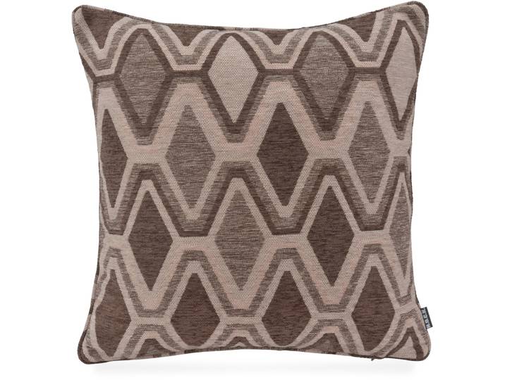Dekokissen H.O.C.K. H.O.C.K. Beverly , braun taupe, gemustert, B:50cm H:10cm L:50cm, Baumwolle, Polyester, Dekokissen_Sitzkissen_Kissenhüllen, Dekokissen, Bezugsstoff OEKO-TEX Standard 100