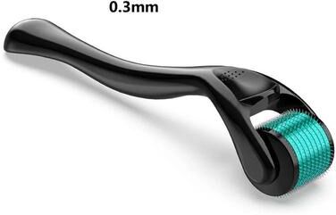 Uplifted Finds 540 Needles Facial And Body Derma Roller 0.30 Mm Blue black