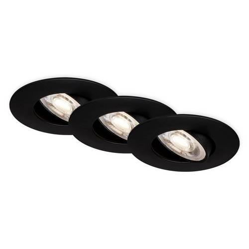 Briloner 7602035 7602035 Einbauleuchte EEK: F (A - G) LED LED 4.9W Schwarz