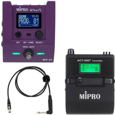 Mipro ACT-5800 MR-58 Guitar Bundle Violet