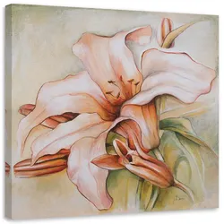 WANDBILD, Seerose und Knospen 40x40cm