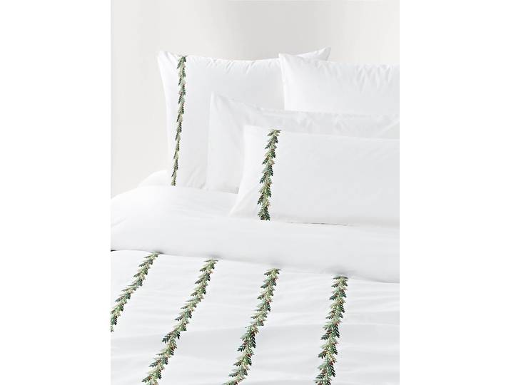 Housse de couette en coton avec broderie de Noël Evan