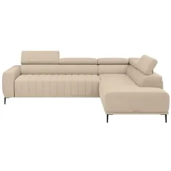 Ecksofa Gandi Cord Beige
