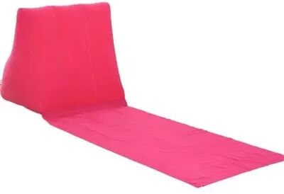 Discount Dollar Deals Inflatable Wedge Pillow With Mat PVC Flocking Travel Back Support, Triangle Cushion Beach Pillow rose Red