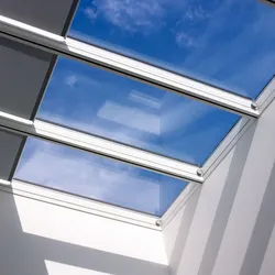 VELUX Oberlicht-System HVC 080160 SL0046T 2 mal elektro und 3 mal festverglast, 3-fach verglast, Lichtband 5°