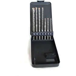 Vago-Tools Bohrer SDS Plus 7 tlg Set doppelter Wendel+ Kreuz Quadro