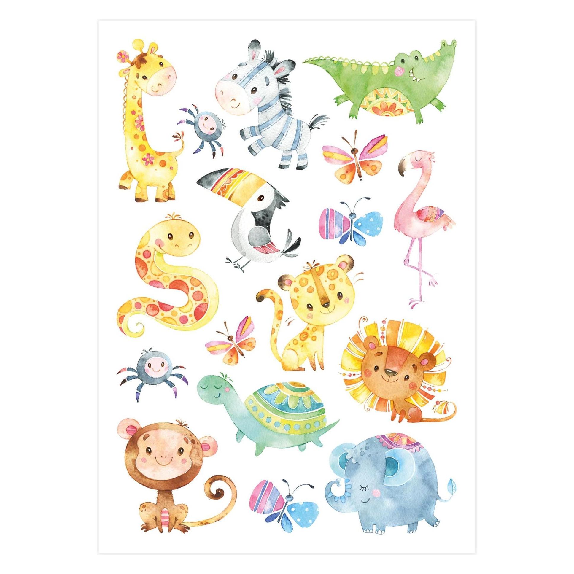 Papierdrachen Kindertattoos - Roboter und Monster (PAPD-T015)