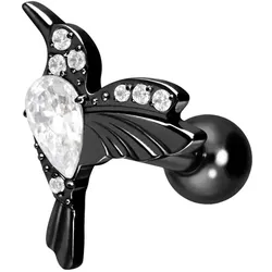 Titan Ohrpiercing mit Innengewinde KOLIBRI