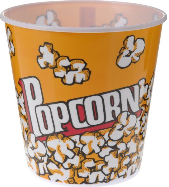 No-Name Popcorn Bæger, Pp Plast, 2700 Ml, Ø18 X H18 Cm.