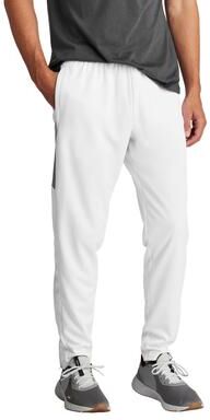 Sport-Tek PST800 Travel Pant in White/Iron Grey size XL   Polyester