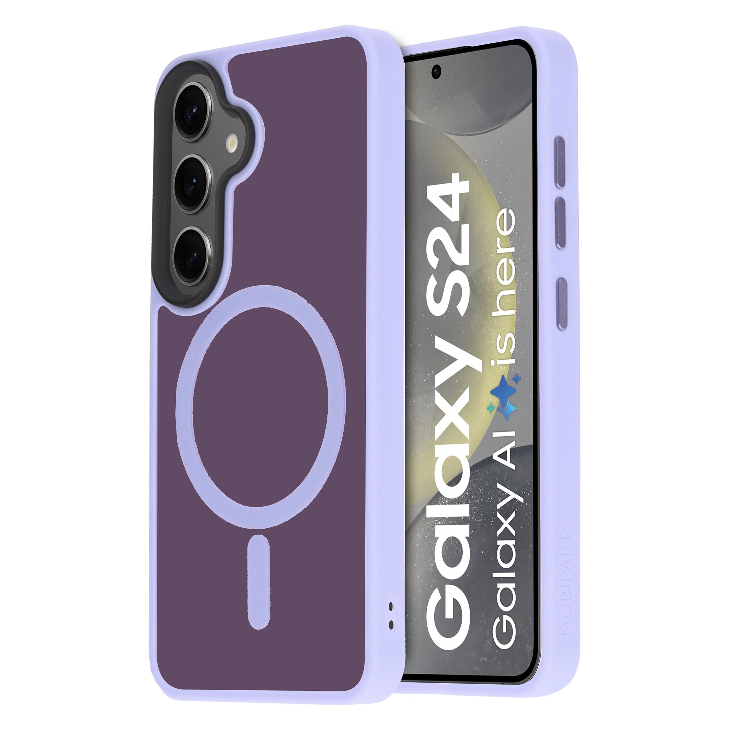 Mobiparts Hardcover Samsung Galaxy S24 Satin Lila (Magsafe Compatible) (Samsung Galaxy S24) (MP-125450)