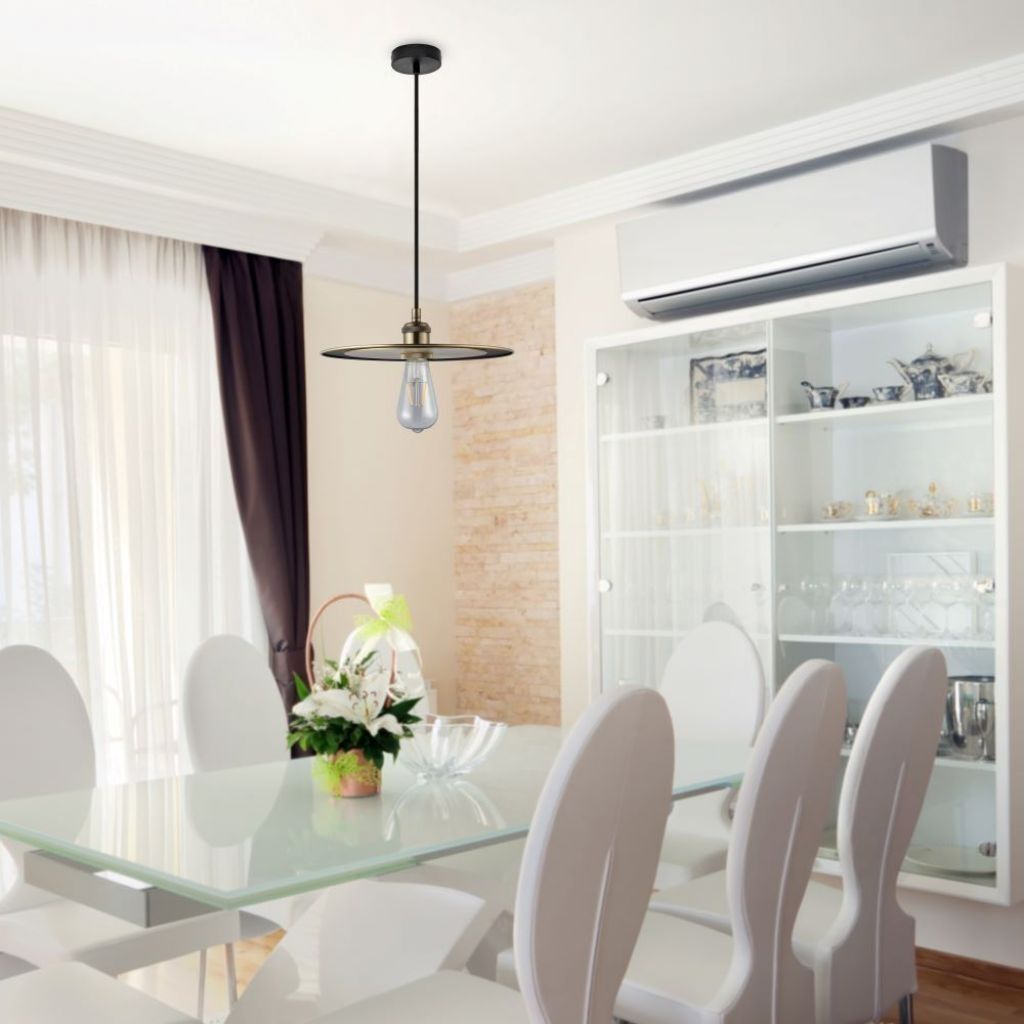 V-Tac Lampadario Portalampada 1mt Vintage E27 Ф300mm - Mod Vt-7777-Oro