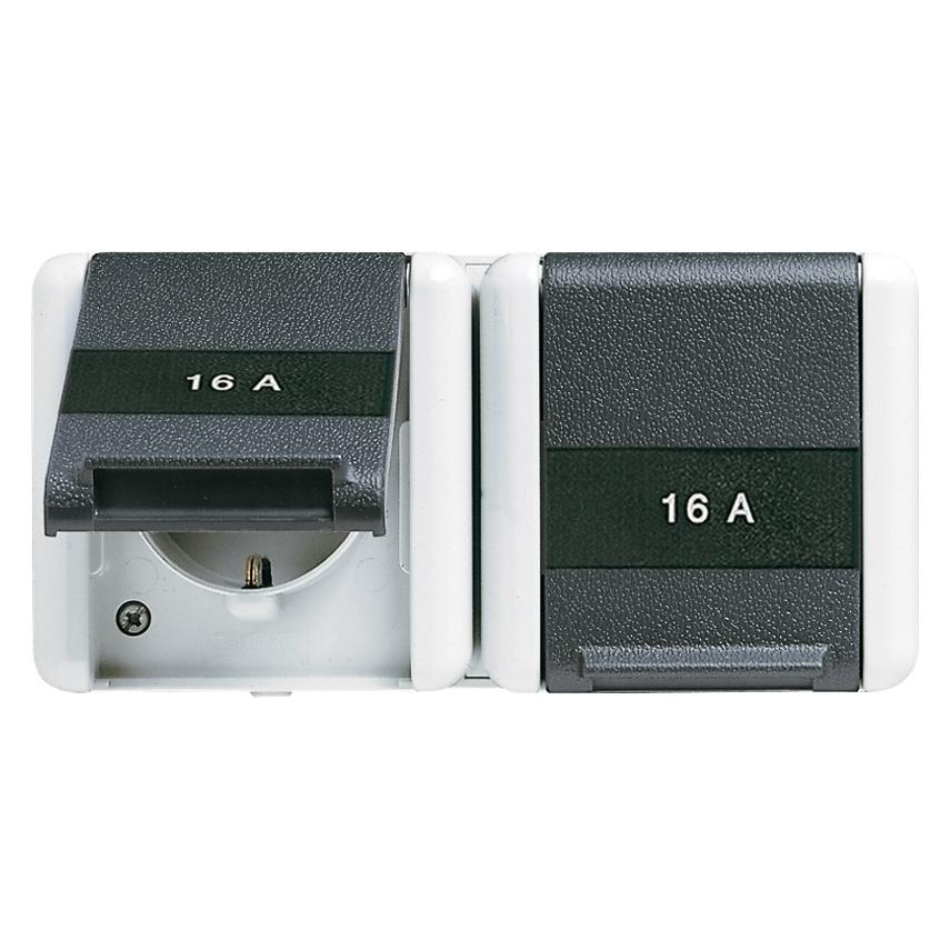 JUNG 8220 KINAW Steckdose Typ F Schwarz (8220KINAW)