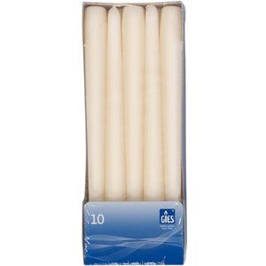 Gies-Kerzen Kerzen 205-335000-14, Spitzkerzen, champagner, Ø 2,2 cm, Höhe 24,5 cm, 10 Stück