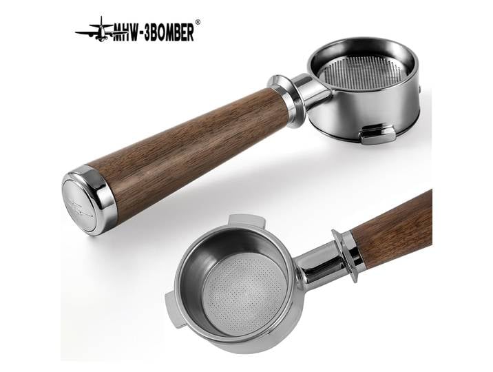 Porte-filtre à café sans fond, pour Machine à expresso 51/54/58mm, panier filtrant remplaçable, accessoires pour Barista à domicile, MHW-3BOMBER
