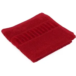 Gözze Frottierserie BIO rot Waschhandschuh 17 x 24 cm