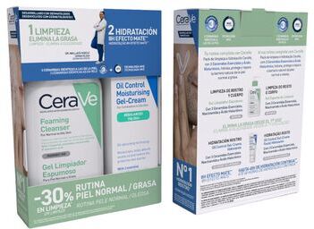 Cerave Pack Foaming Cleanser e Oil Control Gel-Cream 236 ml+ 52 ml