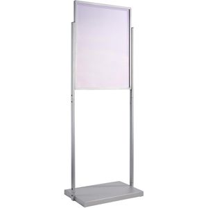 Böttcher-AG Kundenstopper Edge 2, A1, 20 mm Profil, Einschubrahmen, silber