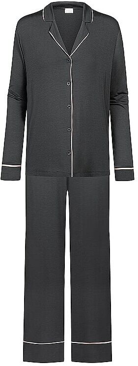 MEY Pyjama PURE CHIC thunder grey grau   L L