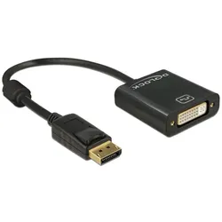 DeLOCK 62601 Videokabel-Adapter 0,2 m DisplayPort DVI-I Schwarz