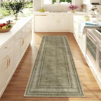 Garvee Modern Geometric Bordered Area Rugs for Living Room