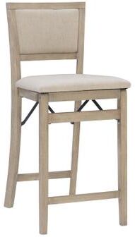 Keira Grey Wash Pad Back Folding Cnter Folding Stools by Linon Home Décor in Grey Wash