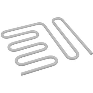 Metaltex Untersetzer 202800000, eckig, Metall, weiß, 16 x 16cm