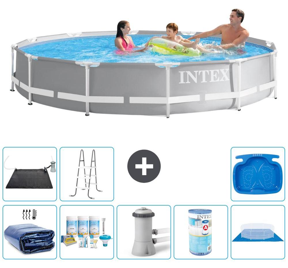 Prism Frame Pool Rund - 366x76 cm - 9-teilig S41948