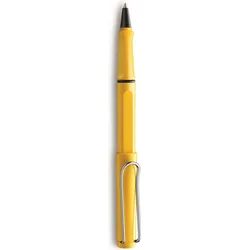 Safari Tintenroller gelb mit blauem Einsatz