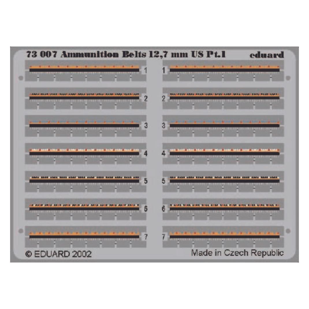 Eduard Ammunition Belts 12,7mm US (73007)