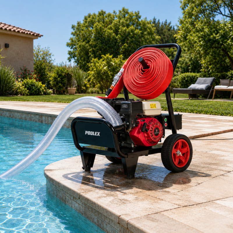 Motopompe Poolex Pool Sam E-Start – Protection Incendie Autonome avec Démarreur Électrique