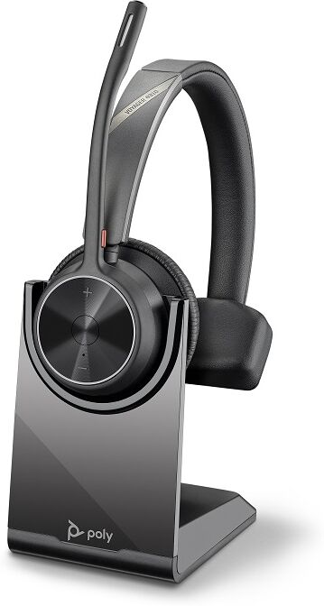 Poly Voyager 4310 USB-C + Socle de charge Un micro-casque sans-fil professionnel flexible pour des échanges en haute définition.