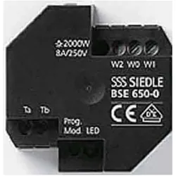 Siedle, Zubehör Gebäudesicherheit, BSE 650-02 Bus-Schalt-Einheit Schwarz