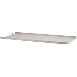 String System Regalboden Metall niedrige Kante Beige 78/2/30
