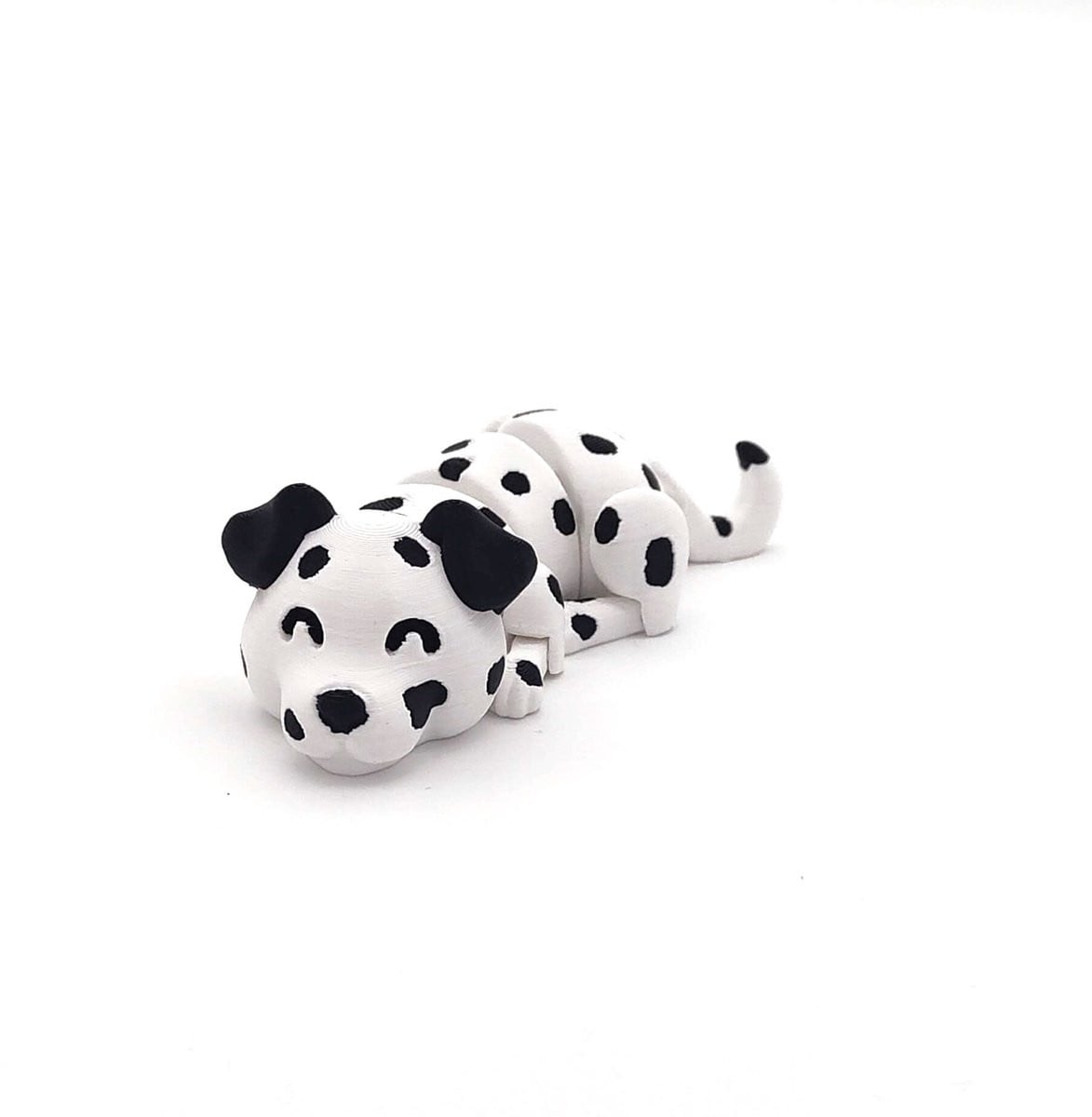 Allygami Gearticuleerde Dalmatier Hond – Flexibel Beweegbaar 3D Print Wit Zwart – Schattig Hondje Figuur