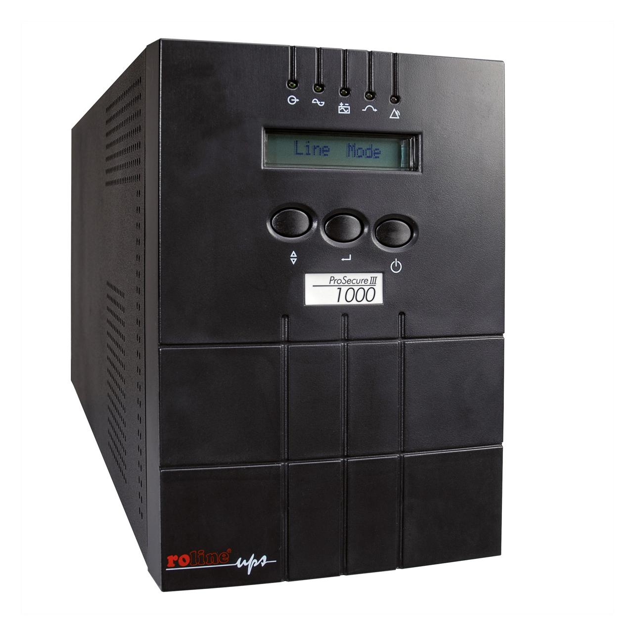 Roline ProSecure III 1000 (1000 VA, 900 W, Online-Doppelwandler USV) (19.40.1062)