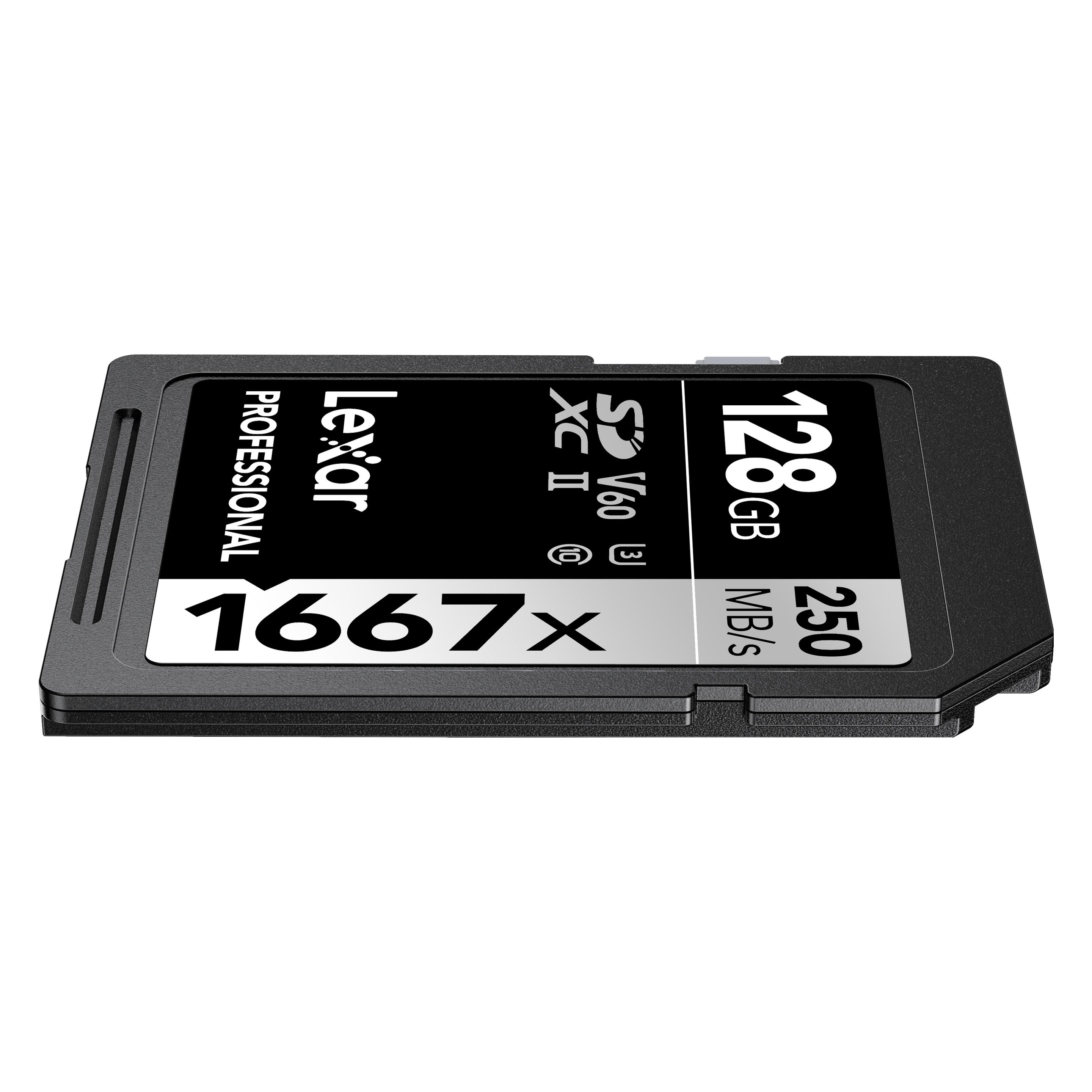 Lexar Professional 1667x (128 GB, SDXC, U3, UHS-II) (LSD128CB1667)