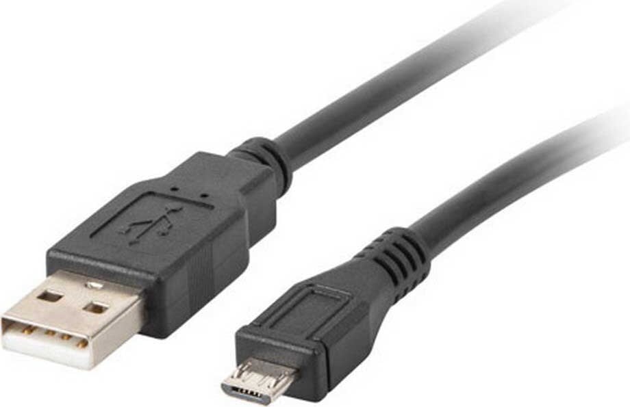 Lanberg USB Micro naar USB-A 2.0 kabel, 1 meter, zwart
