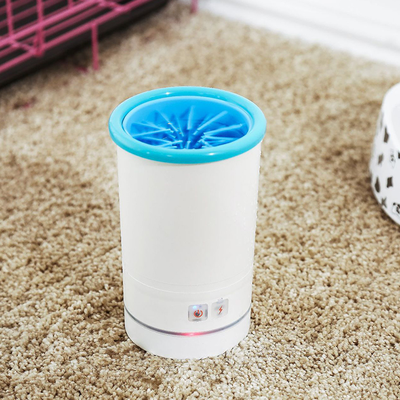 PetsAreLife Automatic Dog Paw Washer With USB Charging Blue