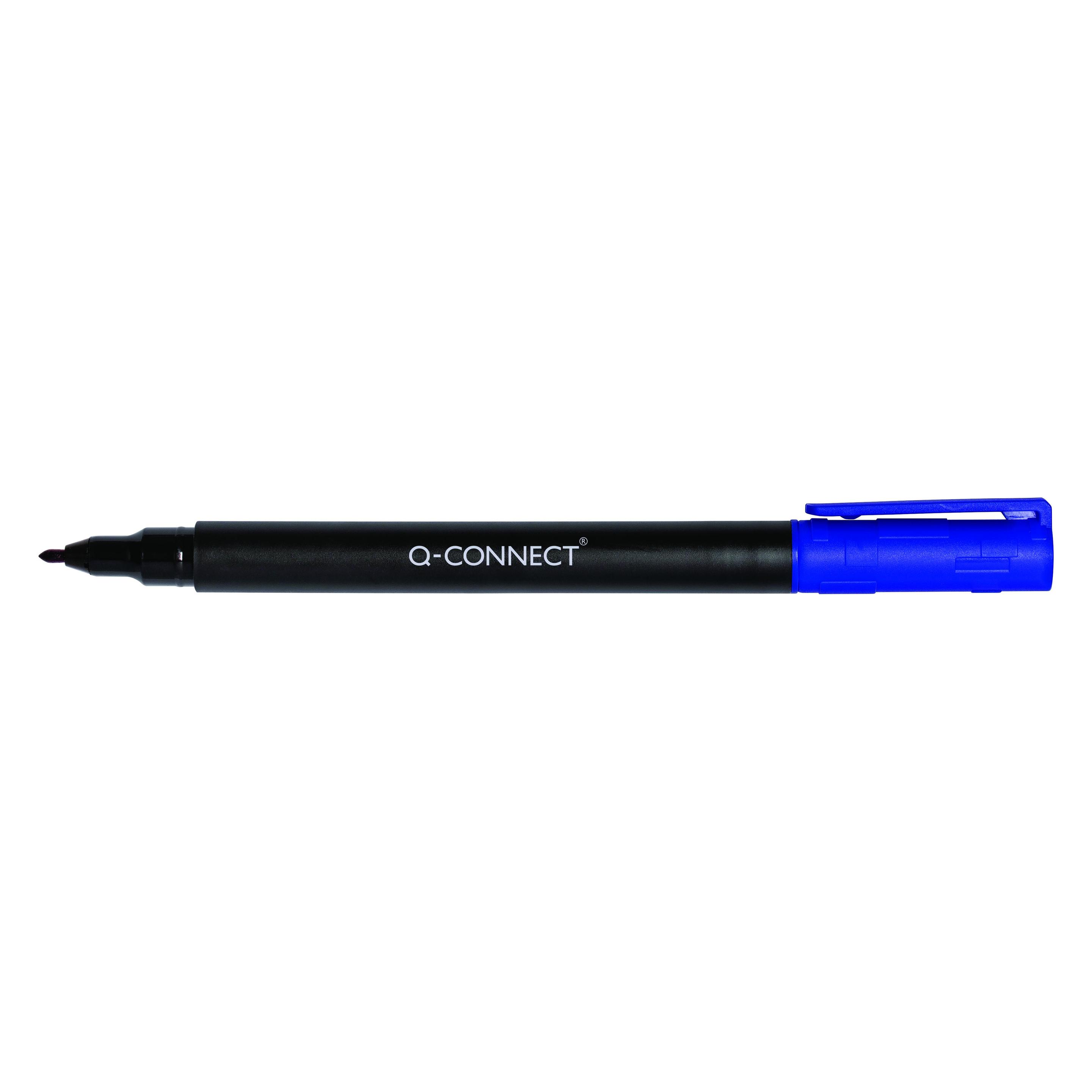Q-Connect CD/DVD-Marker, F, 0,6 mm (Linie), blau (47273800)