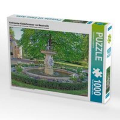 CALVENDO Puzzle Verträumter Kinderbrunnen von Neustrelitz | 1000 Teile Lege-Größe 64x48cm Foto-Puzzle für glückliche Stunden