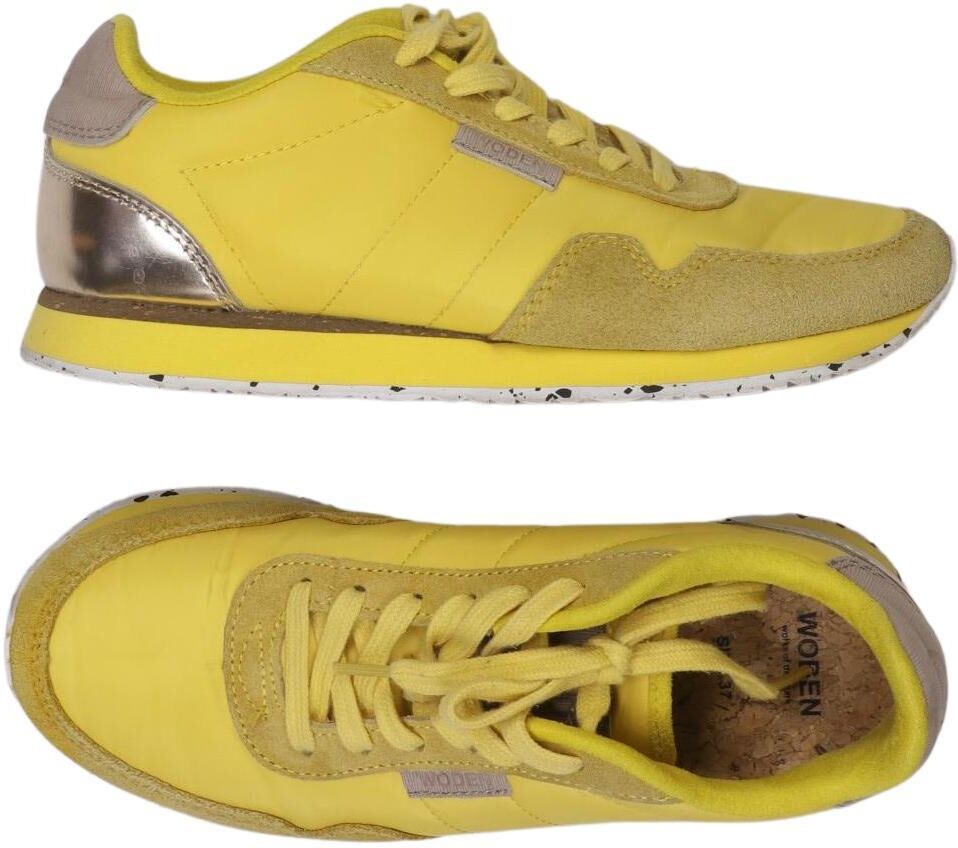 Woden Damen Sneaker, Gelb, Gr. EU 37, kein / Etikett - Second Hand