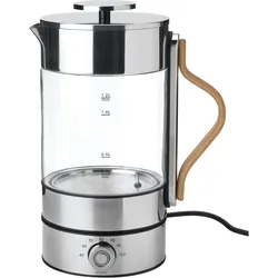 Stelton - Emma Electric Kettle - Clear/Steel - 1.2 l, Wasserkocher, Silber
