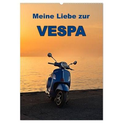 Die Liebe zur Vespa (Wandkalender 2027 DIN A2 hoch), CALVENDO Monatskalender