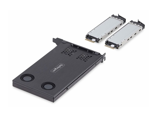 StarTech.com Dual-Bay M.2 NVMe SSD Removable Mobile Rack for PCIe x8 Slot - Schnittstellenadapter - M.2 - M.2 NVMe Card / PCIe (NVMe) (2M2-REMOVABLE-PCIE)