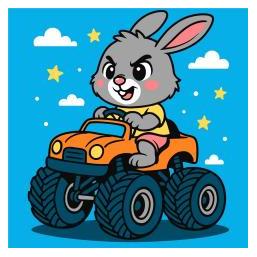 Ideyka Malen nach Zahlen - Auto-Aktivität für Kinder (66128779)