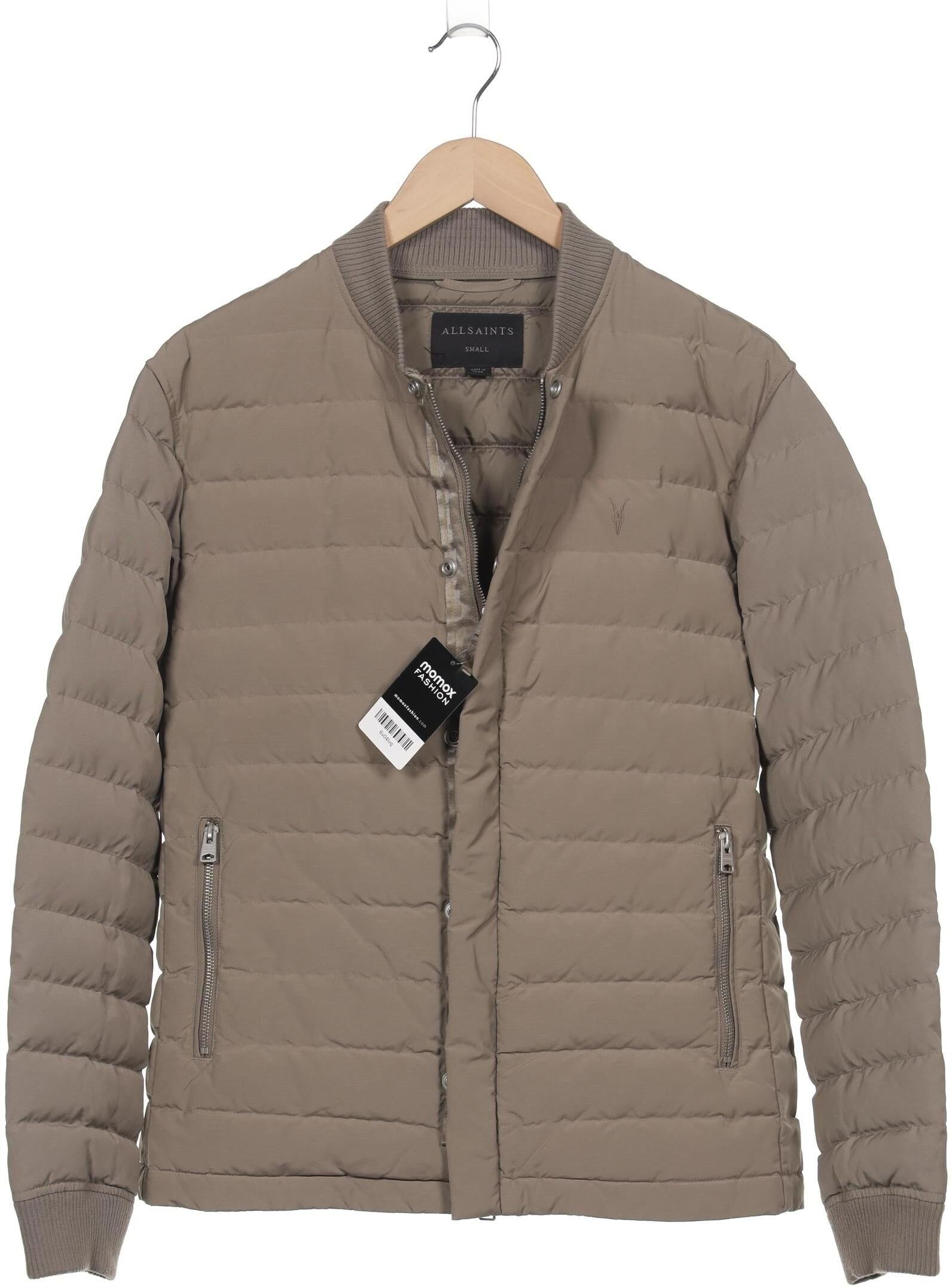 All Saints Herren Jacke, Grau, Gr. S, Synthetik - Second Hand