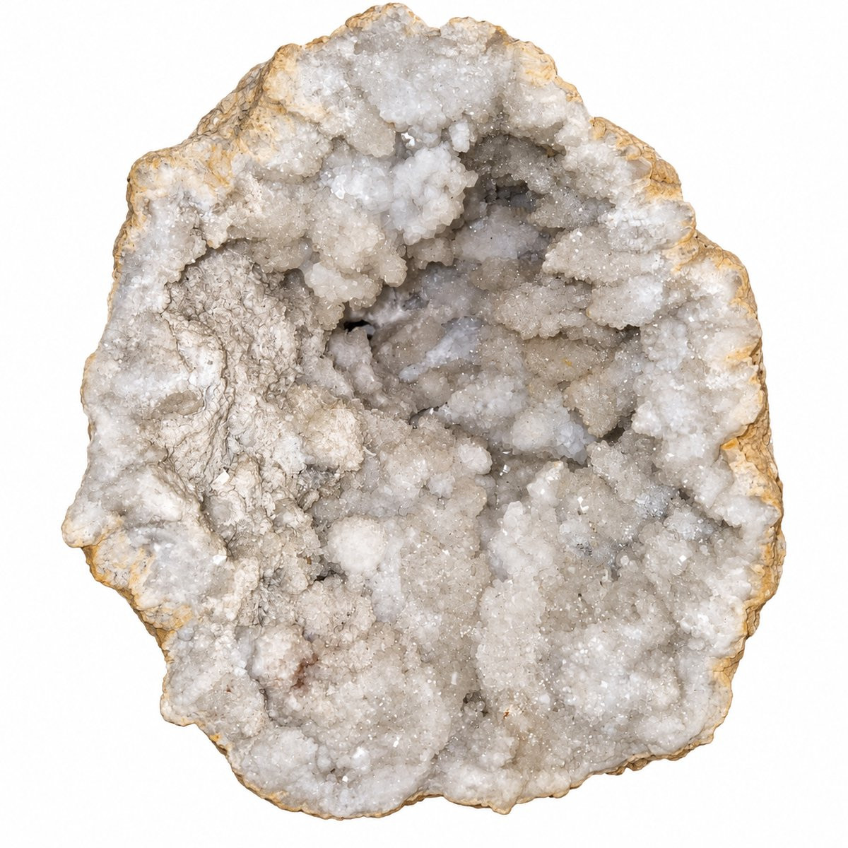 S4H® Bergkristal Geode XXL 5,08 kg – Ruwe Kwarts Geode met Kristallen voor Decoratie en Meditatie