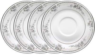 "Noritake Sweet Leilani Set of 4 Saucers, 6"""