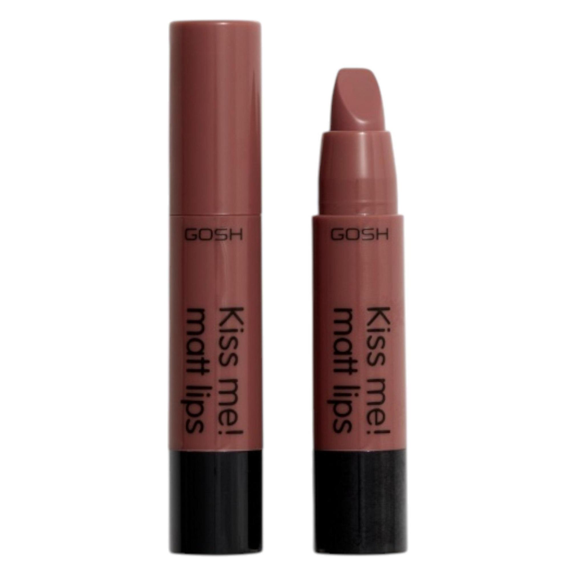 Gosh Kiss Me Matt Lips Nude Lipstick Long Lasting High Pigment Light Creamy Texture Soft Matte Kissp (006 Sweet Kiss) (49988179)